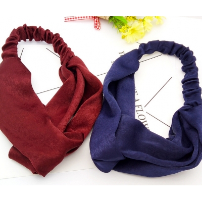 fashion velvet pure color headwrap for women